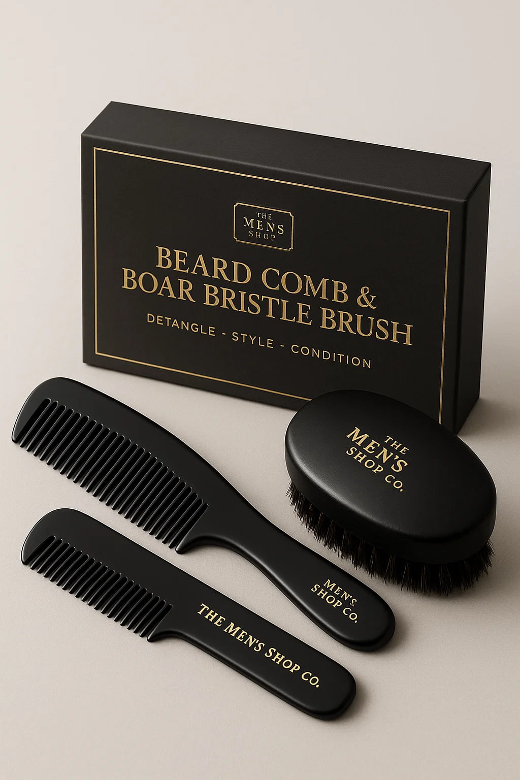 Beard Comb & Boar Bristle Brush Set announcement