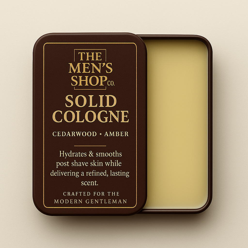 Solid Cologne – Cedarwood · Amber — Pocket solid cologne with cedarwood and amber.